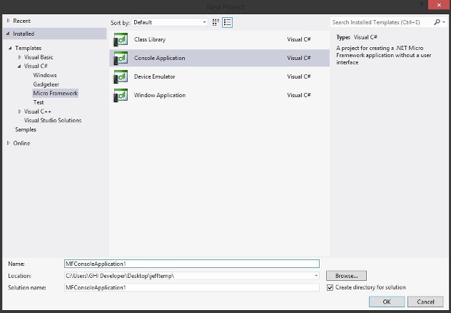 New console application