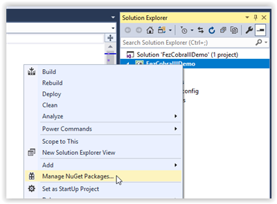 View Show Solution Explorer