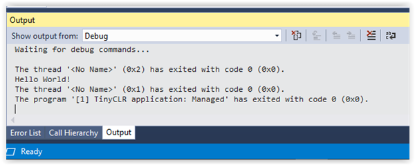 Output Window