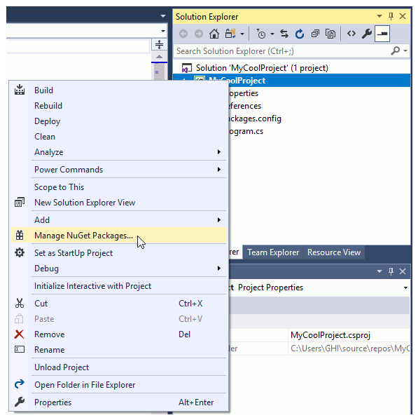 View Show Solution Explorer